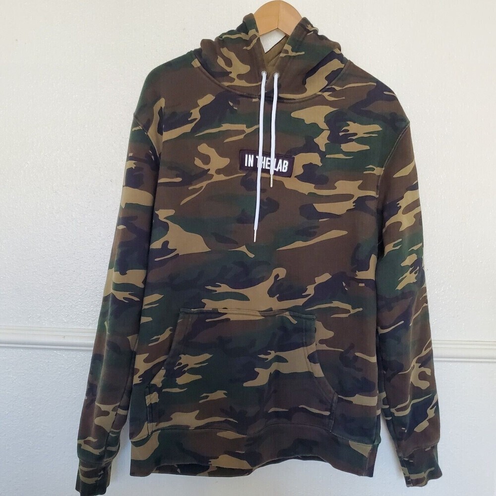 In The Lab Forest Camo Staple Hoodie Men's Size M‎